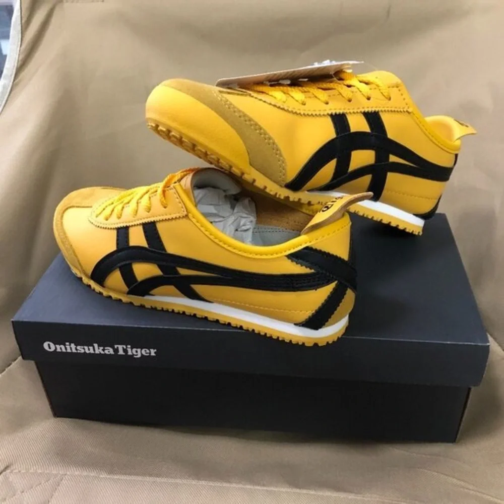 Onitsuka Tiger by Asics Yellow and Black Sneakers - Picture 4 of 9